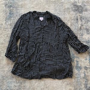 Plaid Isabel Maternity Top
